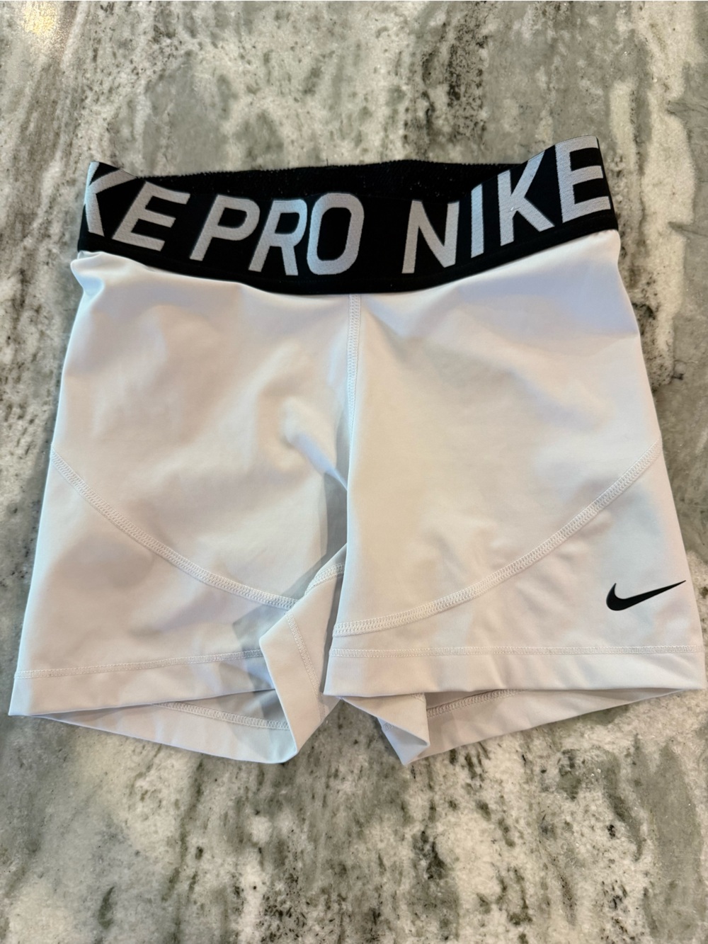 Nike PRO White Athletic Shorts size S